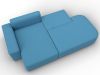 134786L Диван угловой Лига-065 БП угол левый | рогожка | амур 10 голубой - 8