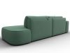 134787L Диван угловой Лига-065 БП угол левый | рогожка | амур 11 зеленый - 5