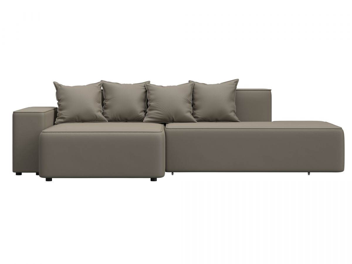 129816L Диван угловой Лига-079 угол левый | экокожа | grifon 04 бежевый