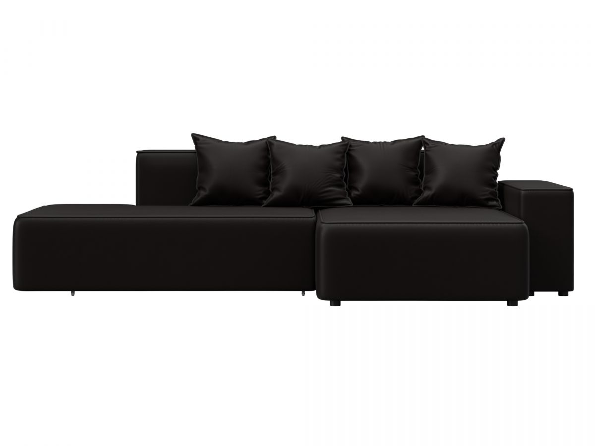 129817 Диван угловой Лига-079 угол правый | экокожа | grifon 12 коричневый