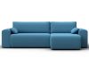 133695 Диван угловой Лига-099 угол универсальный | рогожка | амур 10 голубой - 2