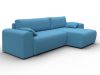 133695 Диван угловой Лига-099 угол универсальный | рогожка | амур 10 голубой - 3