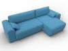 133695 Диван угловой Лига-099 угол универсальный | рогожка | амур 10 голубой - 6