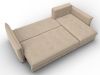 133678 Диван угловой Лига-100 НПБ угол универсальный | велюр | seven 729 бежевый - 8