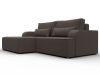 137284L Диван угловой Лига-120 угол левый | рогожка | амур 05 коричневый - 3