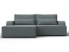 137285L Диван угловой Лига-120 угол левый | рогожка | амур 07 серый - 2
