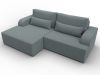 137285L Диван угловой Лига-120 угол левый | рогожка | амур 07 серый - 6