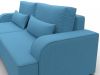 137286L Диван угловой Лига-120 угол левый | рогожка | амур 10 голубой - 4