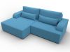 137286L Диван угловой Лига-120 угол левый | рогожка | амур 10 голубой - 6