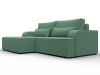 137287L Диван угловой Лига-120 угол левый | рогожка | амур 11 зеленый - 3