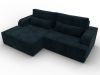 137291L Диван угловой Лига-120 угол левый | велюр | laim 21 графит - 6