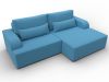 137286 Диван угловой Лига-120 угол правый | рогожка | амур 10 голубой - 6
