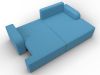 137286 Диван угловой Лига-120 угол правый | рогожка | амур 10 голубой - 8