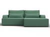 137287 Диван угловой Лига-120 угол правый | рогожка | амур 11 зеленый - 2