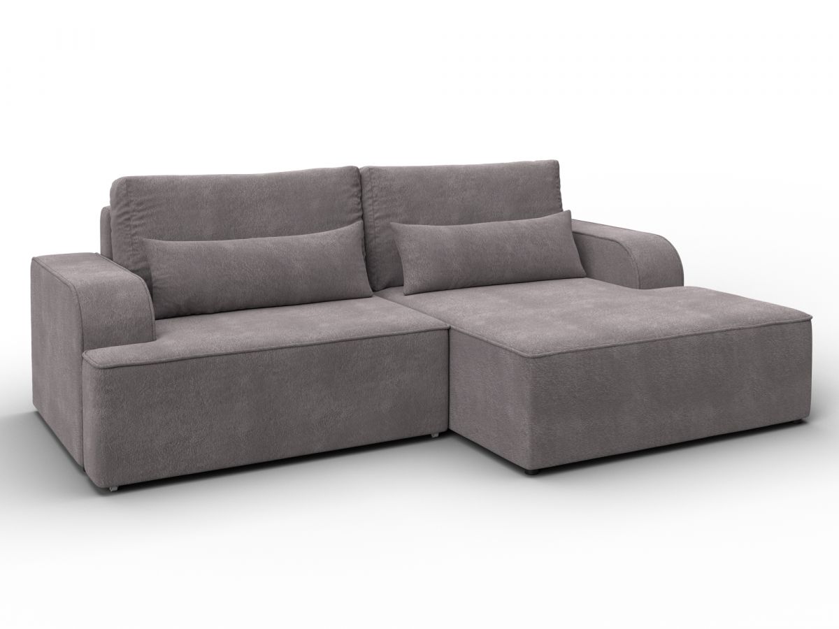 137288 Диван угловой Лига-120 угол правый | велюр | laim 04 бежевый