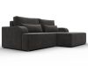 137289 Диван угловой Лига-120 угол правый | велюр | laim 10 темно-коричневый - 3