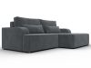137292 Диван угловой Лига-120 угол правый | велюр | laim 23 светло-серый - 3