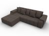 137341L Диван угловой Лига-121 левый угол | рогожка | амур 05 коричневый - 6