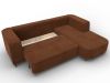 138184 Диван угловой Лига-140 НПБ угол правый | велюр | laim 14 терракотовый - 7