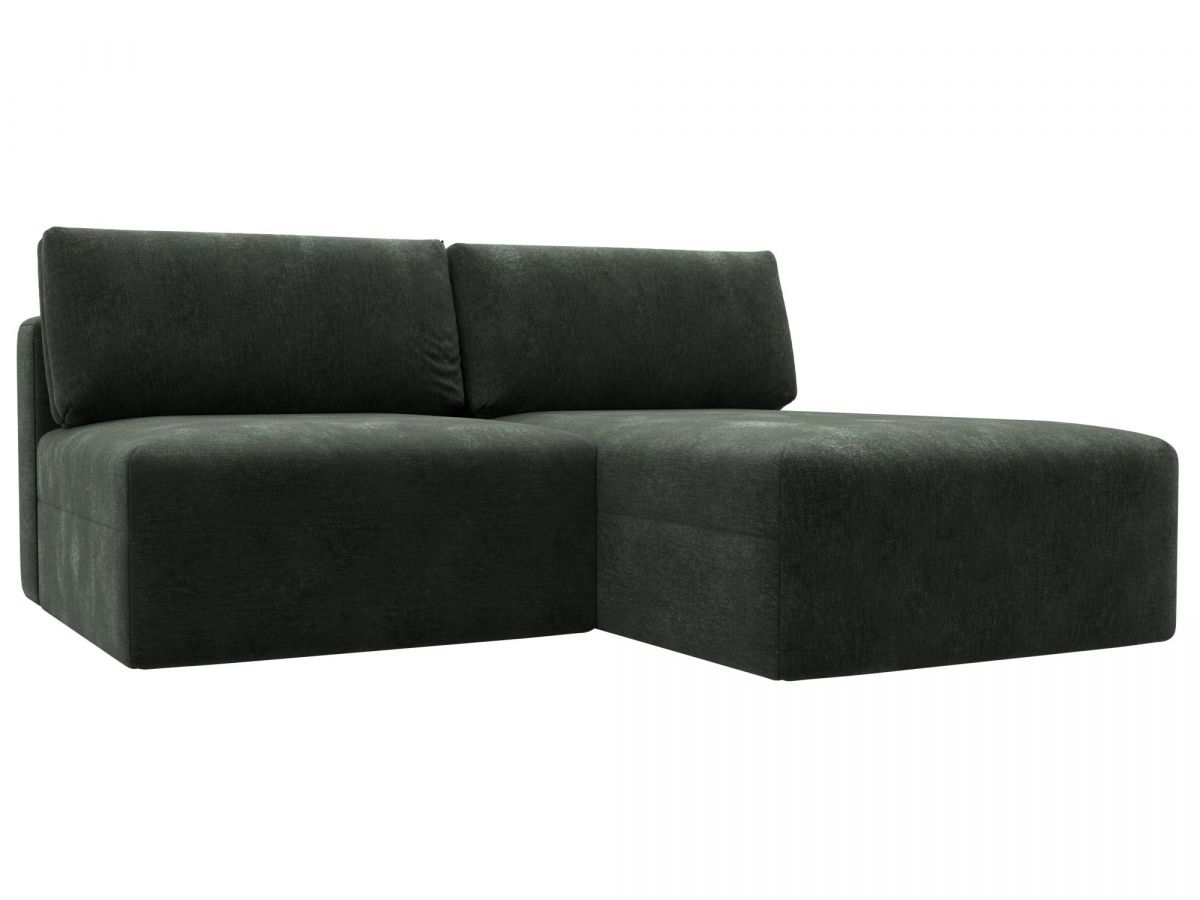 129498 Диван угловой модульный Лига-060 НПБ угол универсальный | шенилл | rimini 09 зеленый