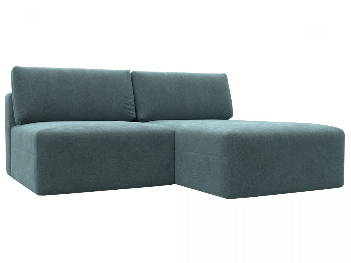 129500 Диван угловой модульный Лига-060 НПБ угол универсальный | шенилл | rimini 11 серо-зеленый