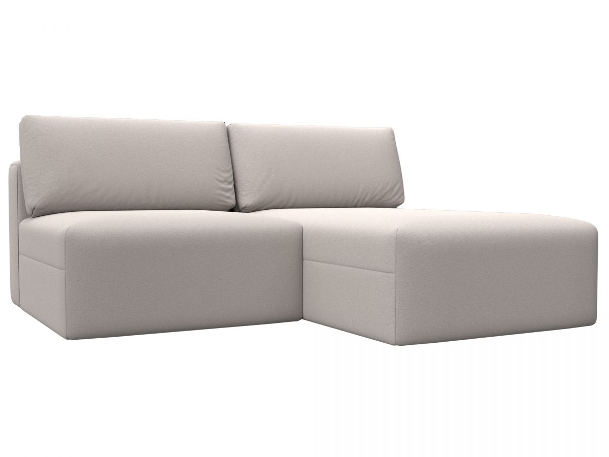 129506 Диван угловой модульный Лига-060 НПБ угол универсальный | замша | joly 05 бежевый