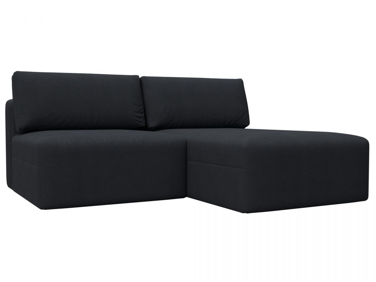 129502 Диван угловой модульный Лига-060 НПБ угол универсальный | замша | joly 16 темно-серый