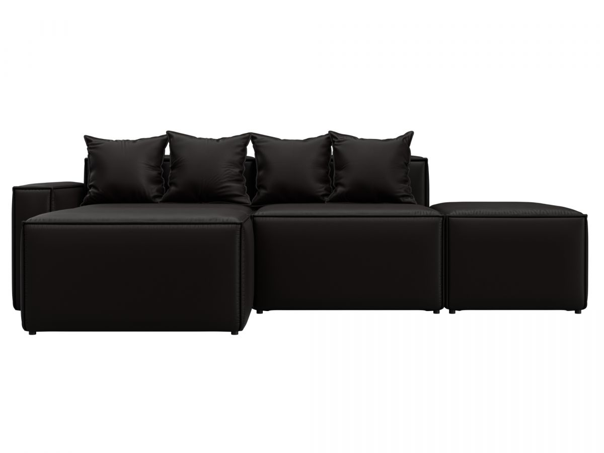 129789L Диван угловой модульный Лига-063 угол левый | экокожа | grifon 12 коричневый