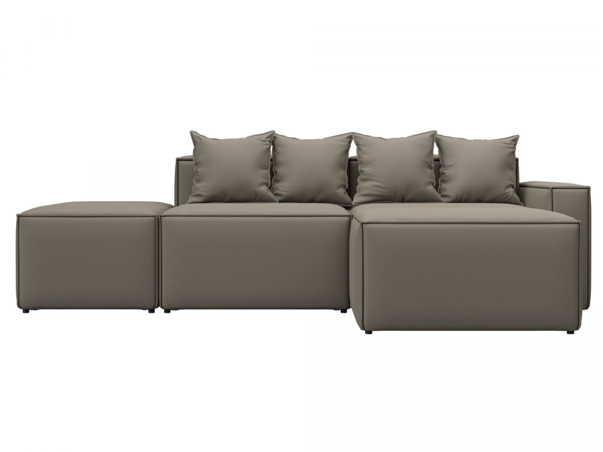 129788 Диван угловой модульный Лига-063 угол правый | экокожа | grifon 04 бежевый