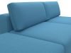 129701 Диван угловой модульный с пуфом Лига-060 НПБ угол универсальный | рогожка | амур 10 голубой - 4