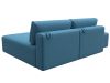 129701 Диван угловой модульный с пуфом Лига-060 НПБ угол универсальный | рогожка | амур 10 голубой - 5