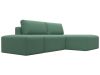 129702 Диван угловой модульный с пуфом Лига-060 НПБ угол универсальный | рогожка | амур 11 зеленый - 3