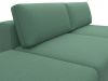129702 Диван угловой модульный с пуфом Лига-060 НПБ угол универсальный | рогожка | амур 11 зеленый - 4