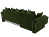 112584L Диван угловой Рейн левый угол | микровельвет | зеленый - 9