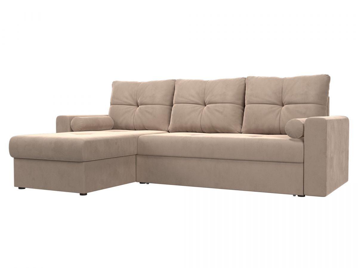103120L Диван угловой Верона левый угол | велюр | бежевый