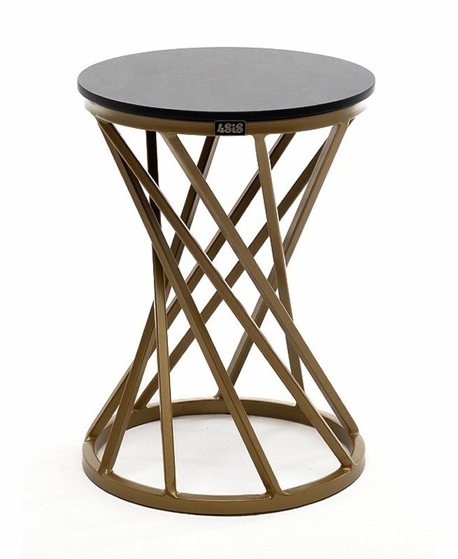 "Диего" журнальный стол из HPL 120х60 H40, каркас белый муар, цвет "молочный"