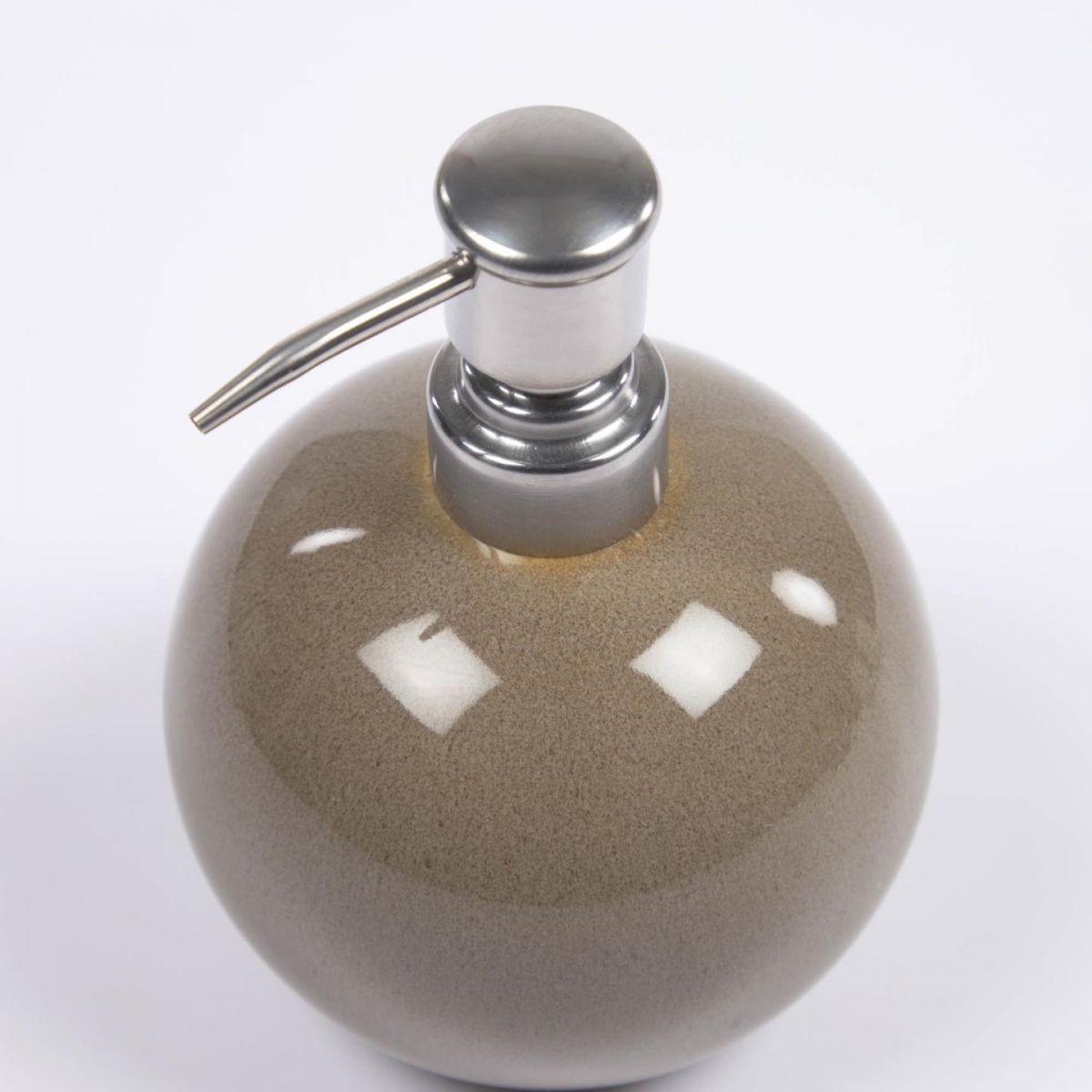 Дозатор для мыла Berdolina коричневый керамический