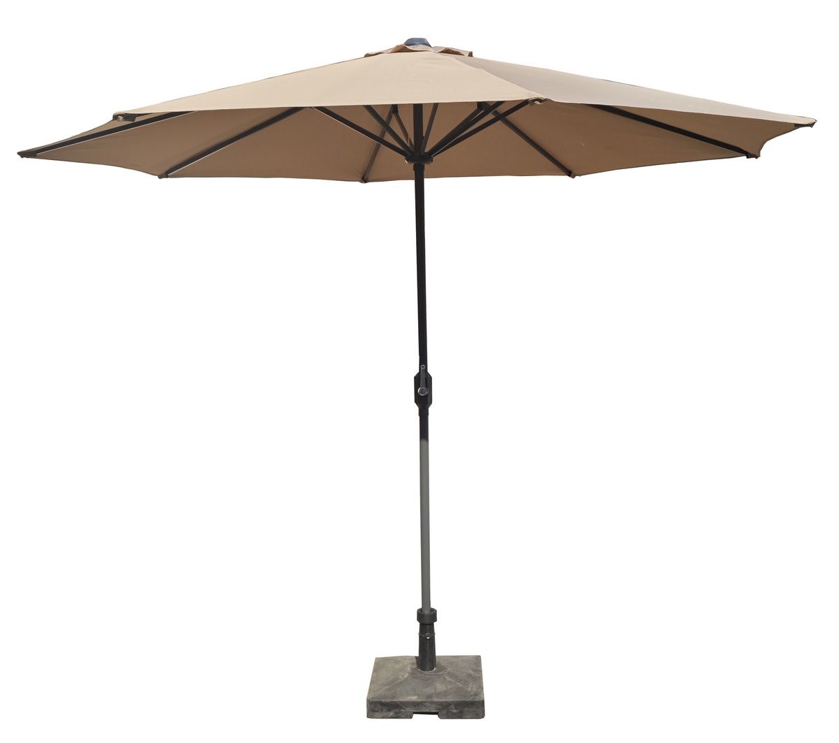 "Джулия" зонт садовый 3х3м на центральной опоре, тент бежевый