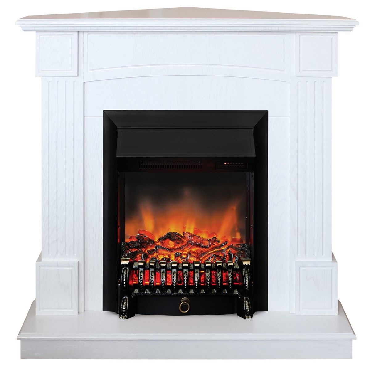 Электрокамин Andrea Corner WT с очагом Fobos Lux Black RC