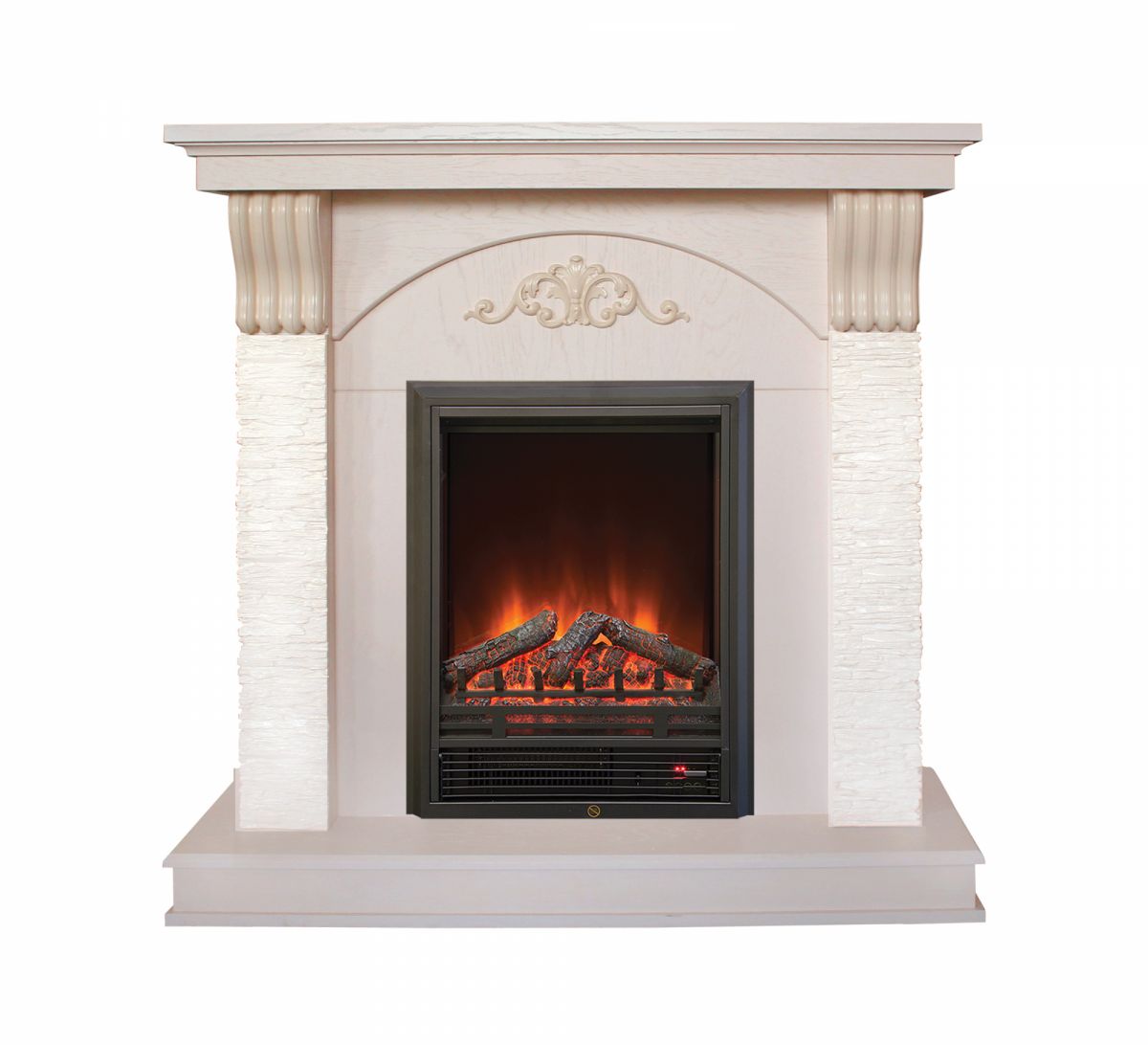 Электрокамин Corfino WT с очагом Eugene