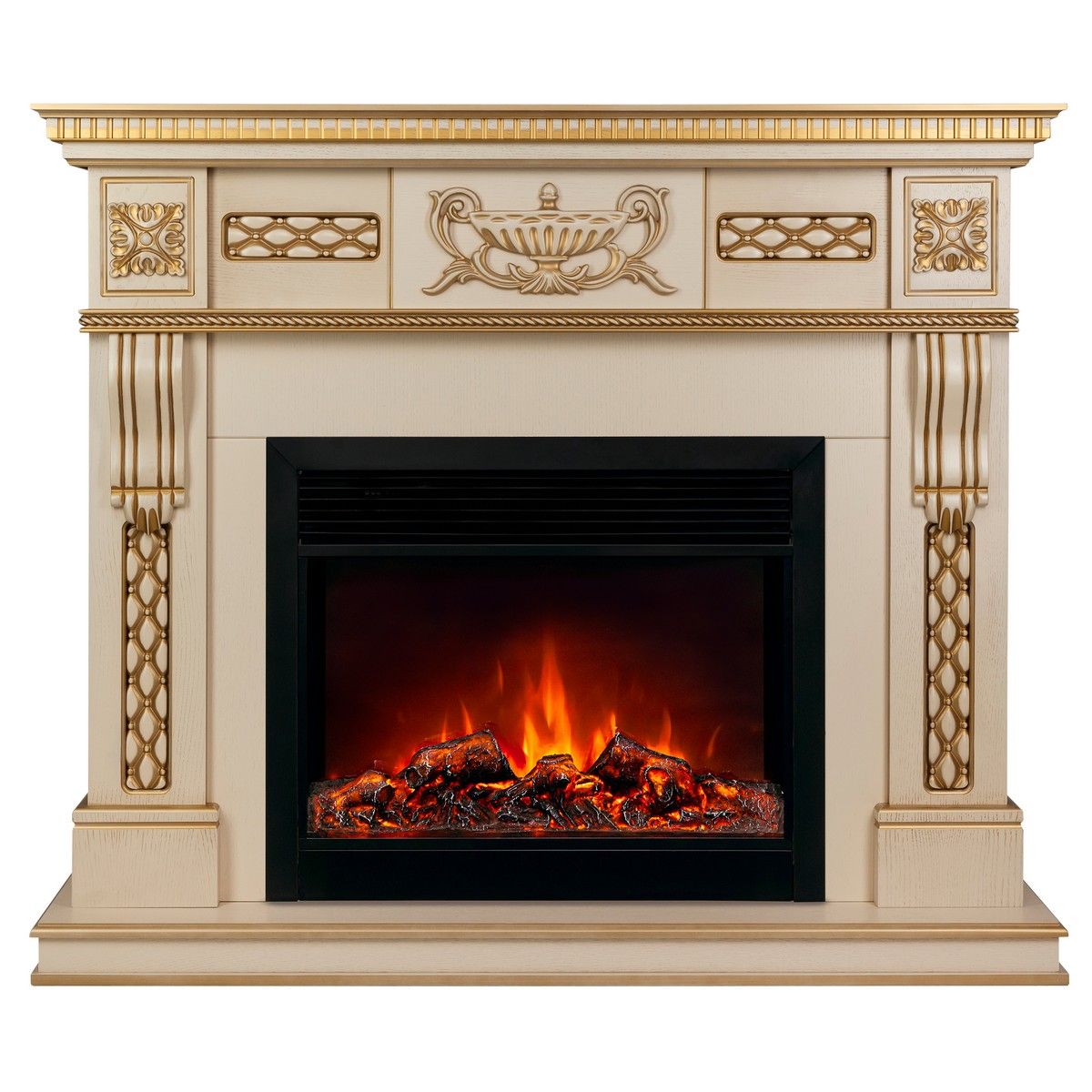 Электрокамин Corsica Lux 25,5-26 WT с очагом Moonblaze Deluxe Black