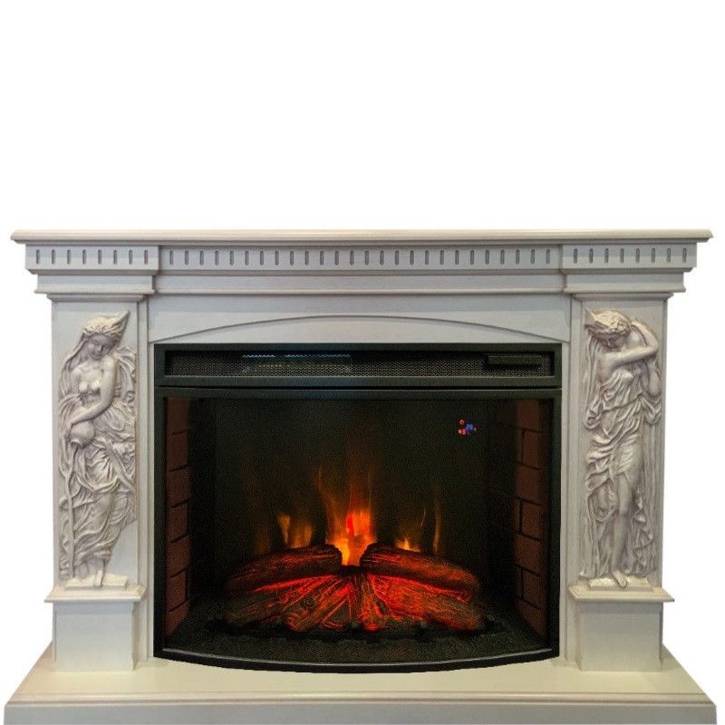 Электрокамин Diva 33 WT-619B с очагом Firespace 33