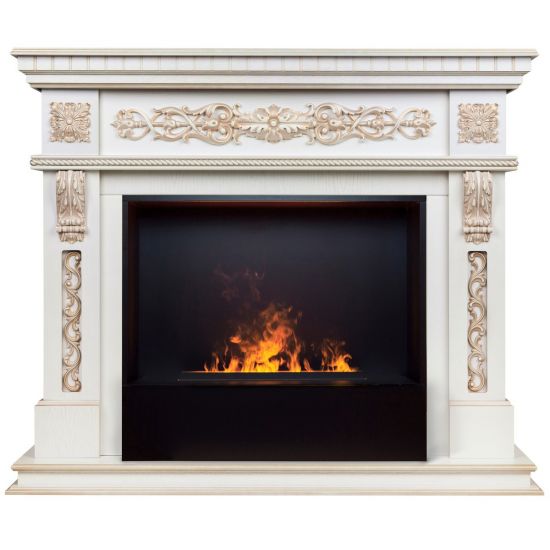 Электрокамин Estella 25,5-26 WT с очагом 3D Cassette 630 Black Panel