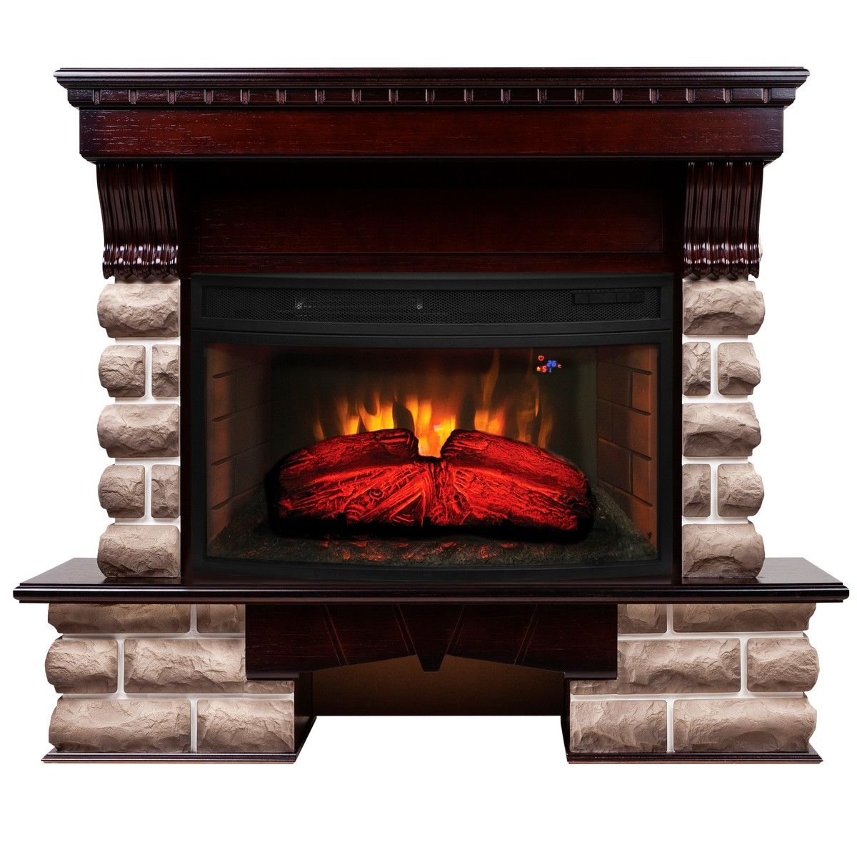 Электрокамин Kansas 33-33W AO с очагом Firespace 33W