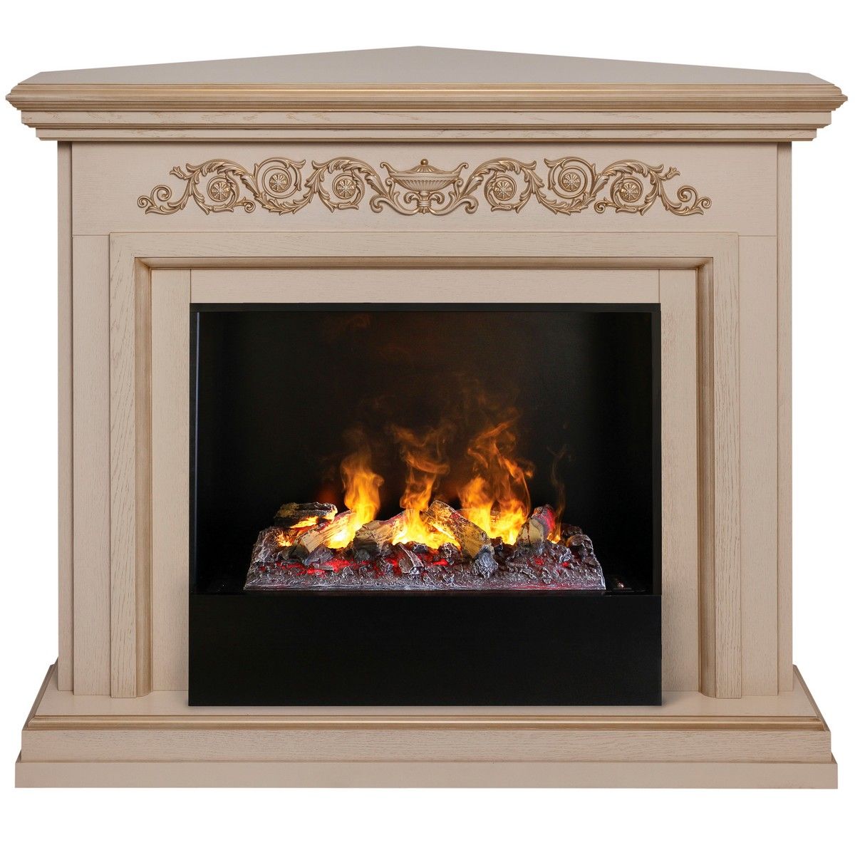 Электрокамин Leticia Corner 26 WT-619G с очагом 3D Cassette 630