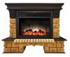 171334 Камин Real Flame Stone Brick 26 AO с Moonblaze Lux BL S - 1