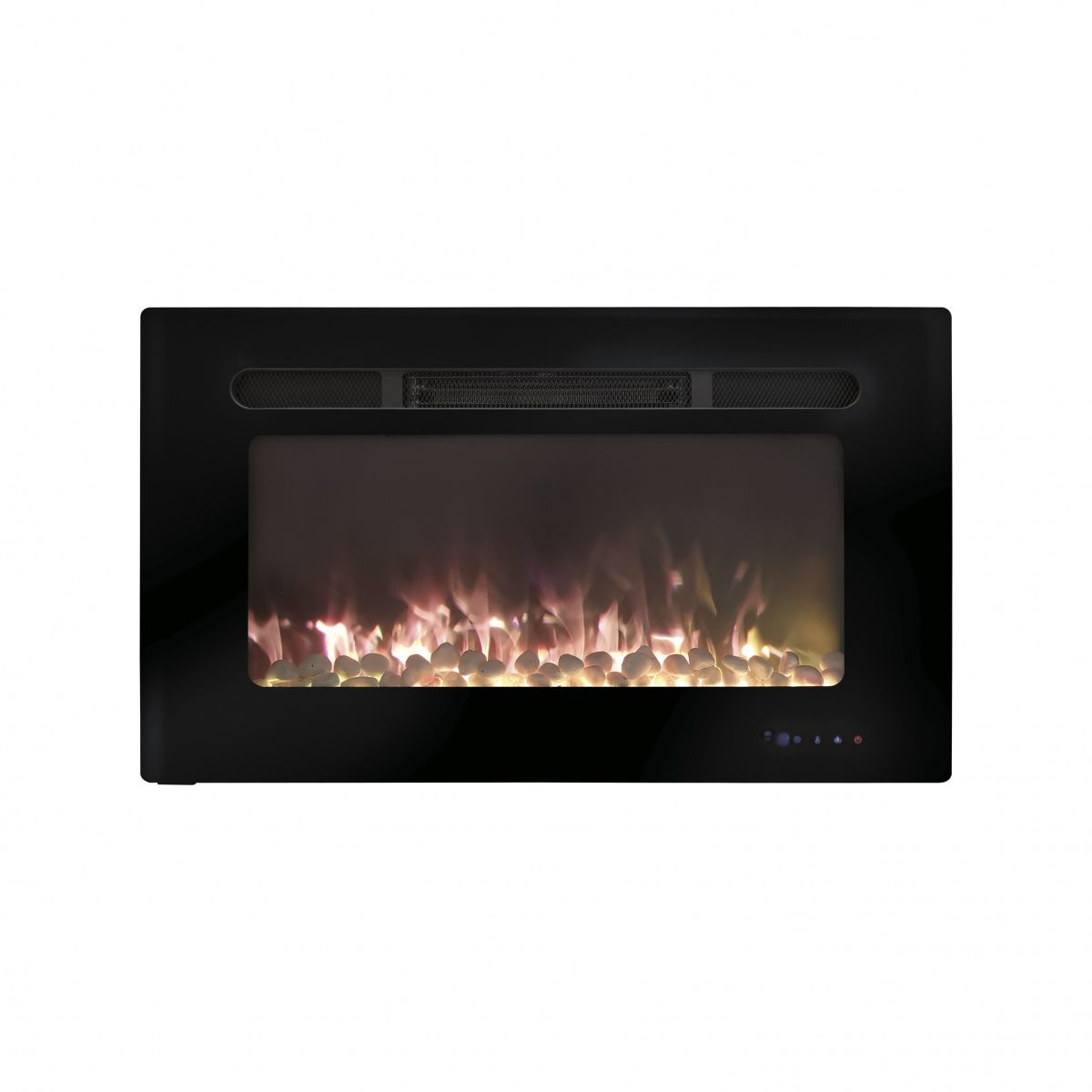 Электрокамин RealFlame Alpha с камнями, обогрев, пульт ду.