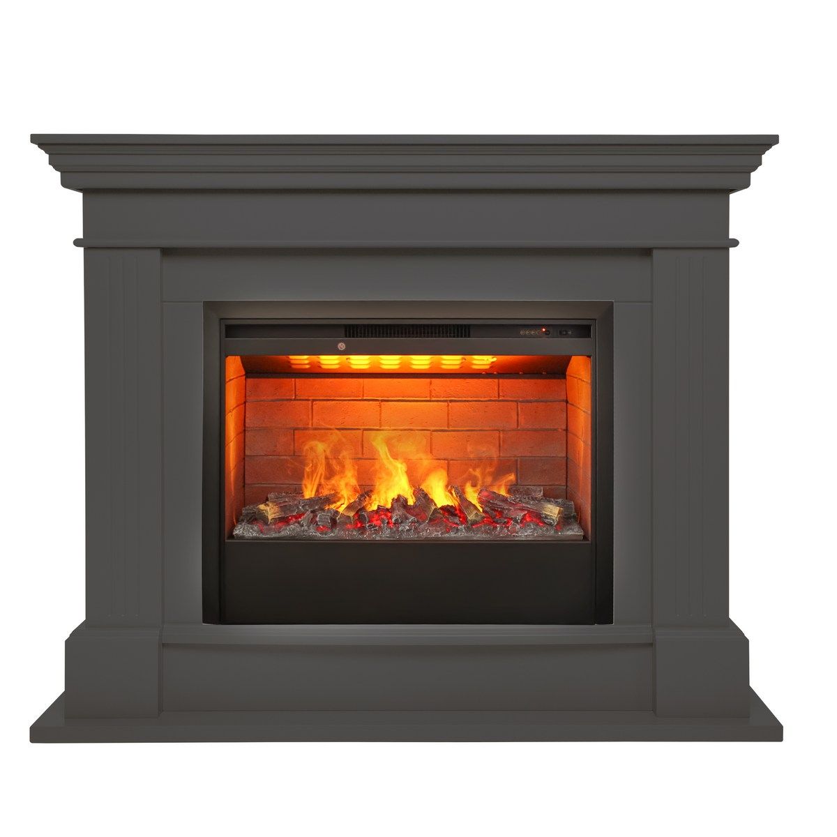 Электрокамин RealFlame Ontario 26 GR с очагом 3D Helios 26