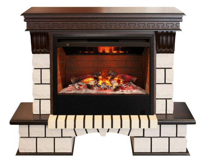 140456 Камин RealFlame Stone New 26 AO с Helios 26 3D