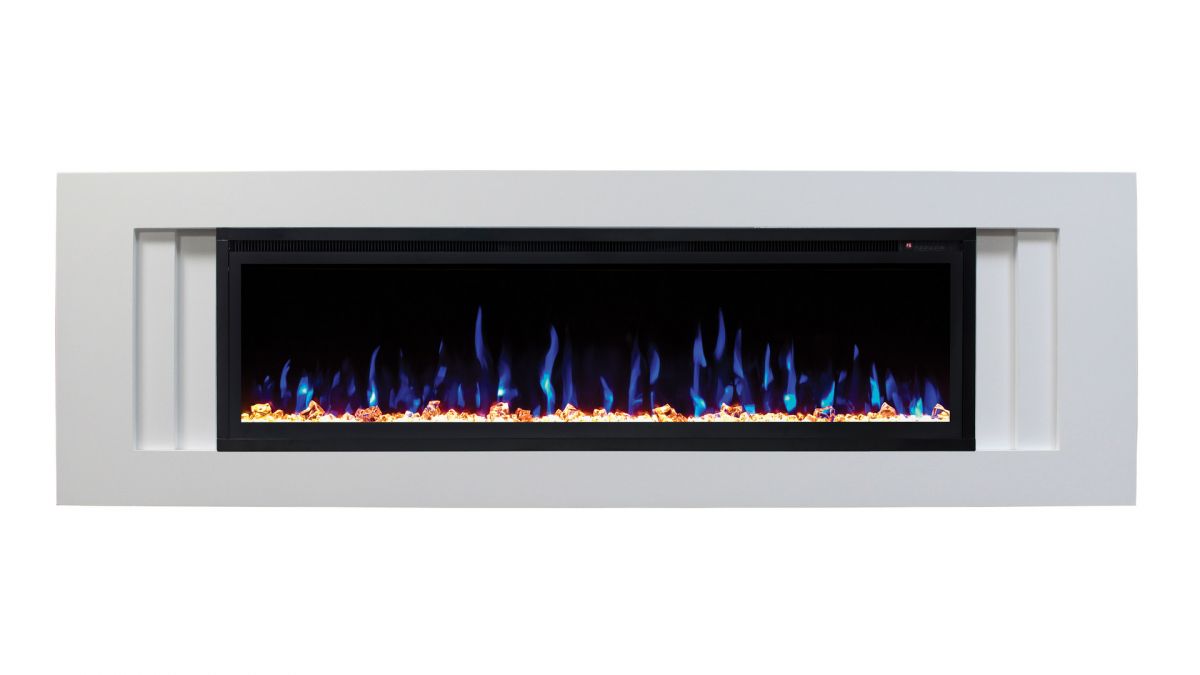 Электрокамин Stockholm 60-MNH WT с очагом Saphir 60